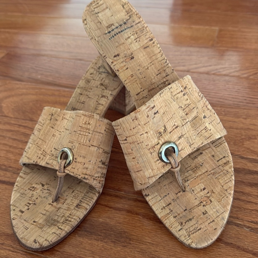Stuart Weitzman 9 cork sandals